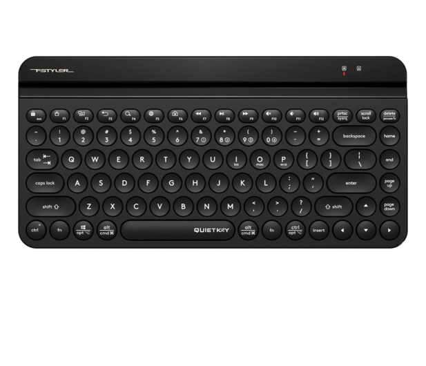A4 TECH Klawiatura FStyler FBK30 czarna 2.4GHz + BT (silent) A4TKLA47123 - 1117934 - zdjęcie